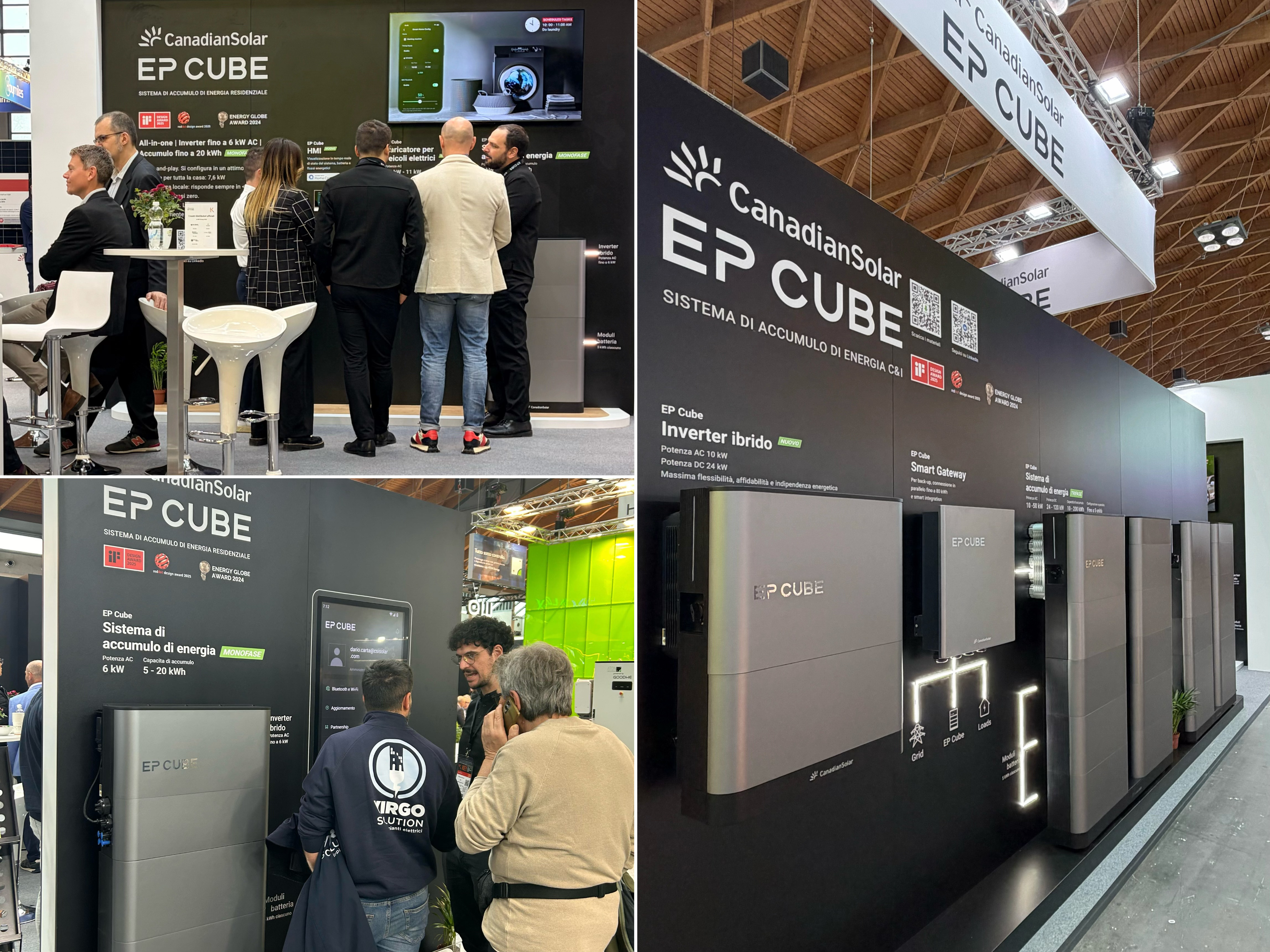 EP Cube demonstrating its smart home energy storage and management solutions at KEY &ndash; The Energy Transition Expo 2026, Italy