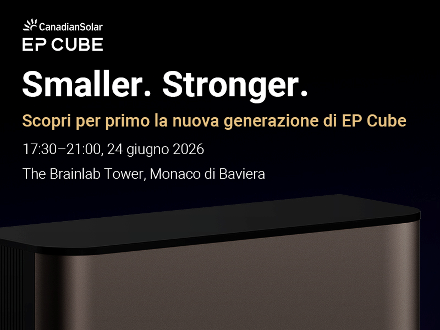 EP Cube new product launch side event, Intersolar 2026