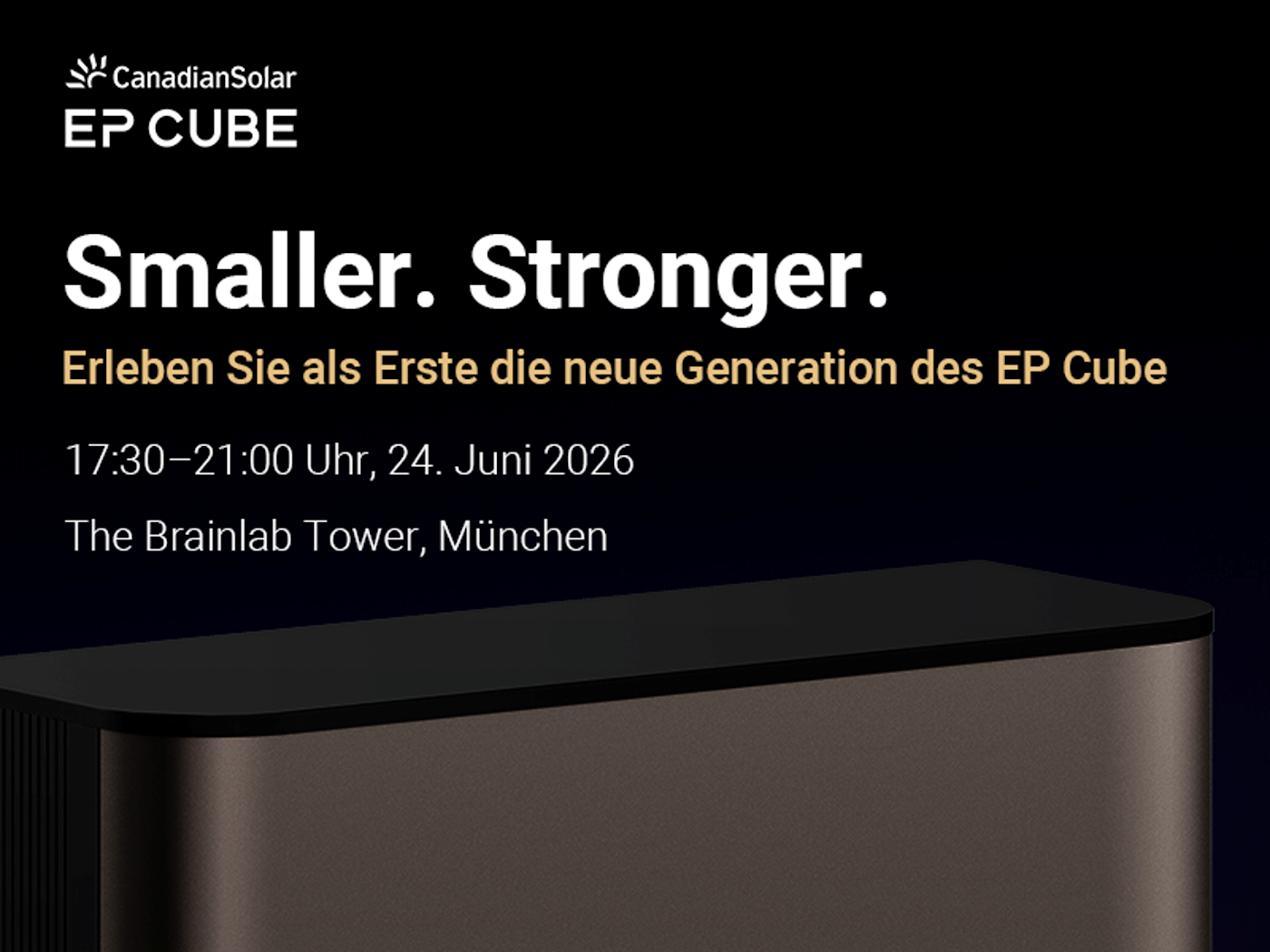 EP Cube new product launch side event, Intersolar 2026