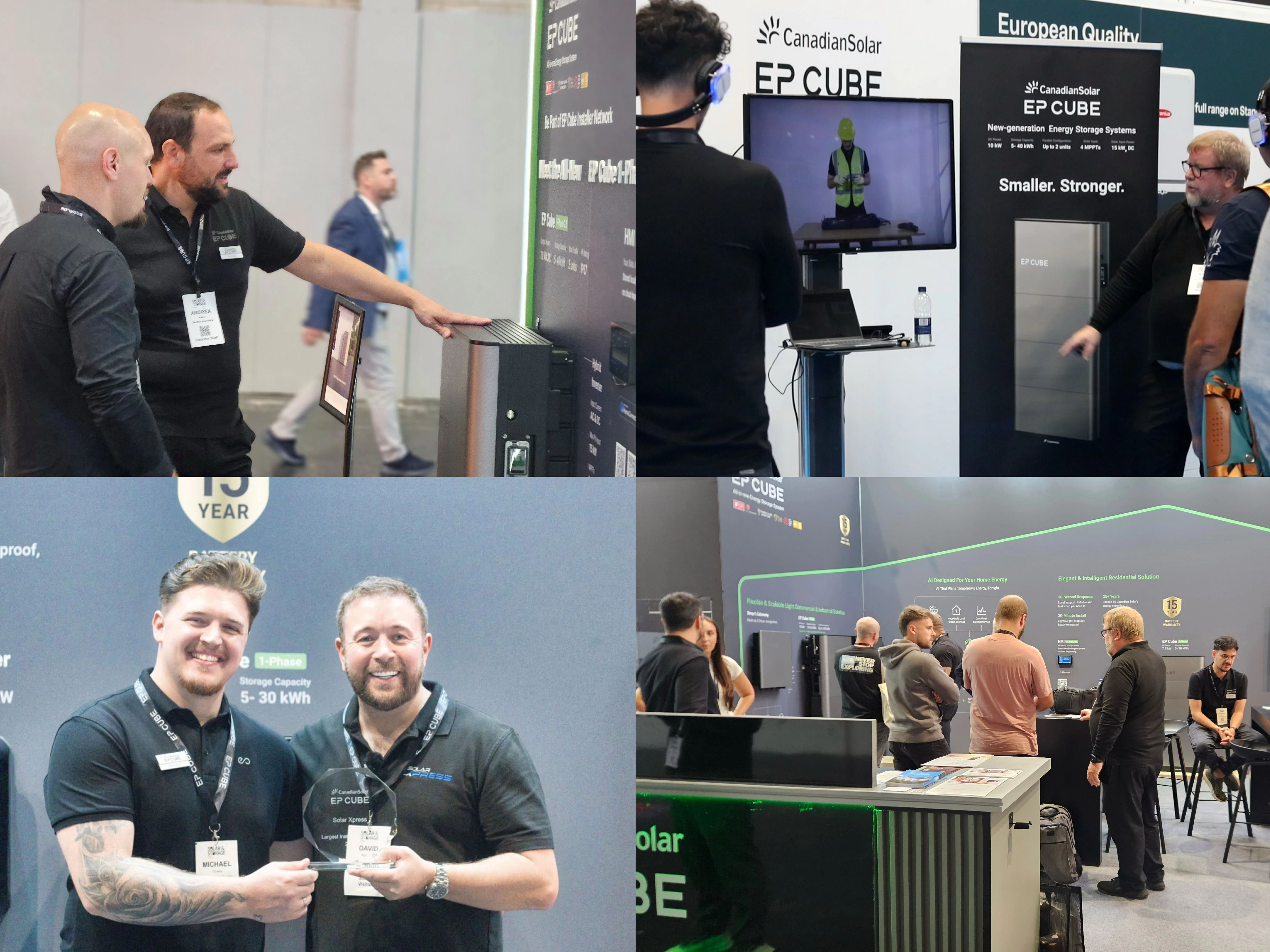 EP Cube engaged with UK installers and distribution partners with training sessions, networking, and the Partners Awards at Solar & Storage Live 2026